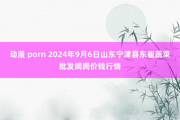 动漫 porn 2024年9月6日山东宁津县东崔蔬菜批发阛阓价钱行情