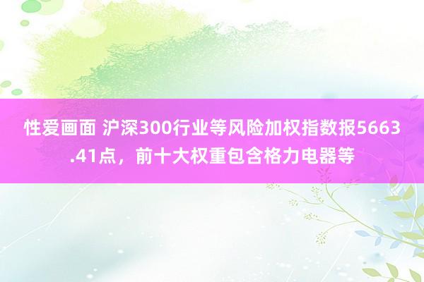 性爱画面 沪深300行业等风险加权指数报5663.41点，前十大权重包含格力电器等