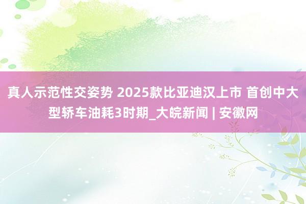 真人示范性交姿势 2025款比亚迪汉上市 首创中大型轿车油耗3时期_大皖新闻 | 安徽网