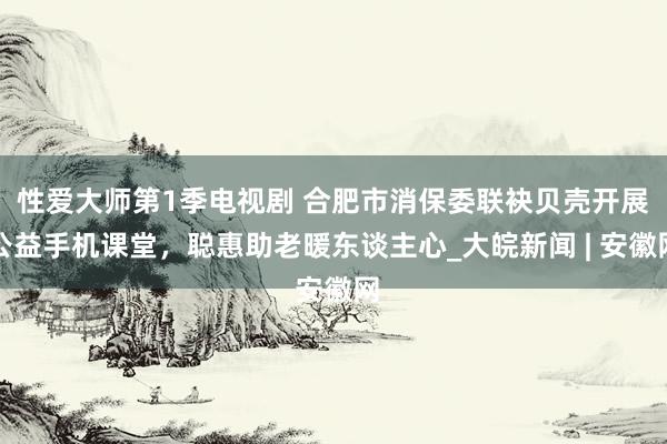 性爱大师第1季电视剧 合肥市消保委联袂贝壳开展公益手机课堂，聪惠助老暖东谈主心_大皖新闻 | 安徽网