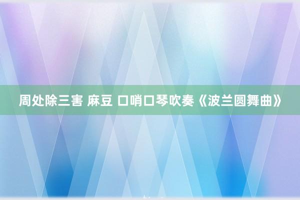 周处除三害 麻豆 口哨口琴吹奏《波兰圆舞曲》