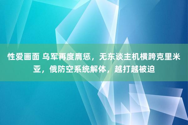 性爱画面 乌军再度膺惩，无东谈主机横跨克里米亚，俄防空系统解体，越打越被迫