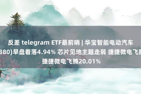 反差 telegram ETF最前哨 | 华宝智能电动汽车ETF(516380)早盘着落4.94% 芯片见地主题走弱 捷捷微电飞腾20.01%