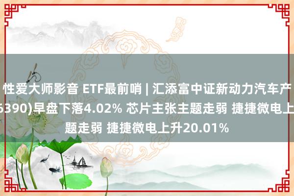 性爱大师影音 ETF最前哨 | 汇添富中证新动力汽车产业ETF(516390)早盘下落4.02% 芯片主张主题走弱 捷捷微电上升20.01%