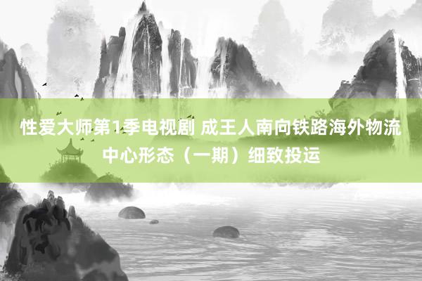 性爱大师第1季电视剧 成王人南向铁路海外物流中心形态（一期）细致投运