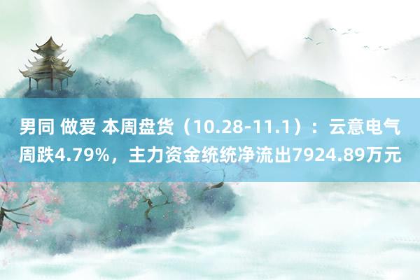 男同 做爱 本周盘货（10.28-11.1）：云意电气周跌4.79%，主力资金统统净流出7924.89万元