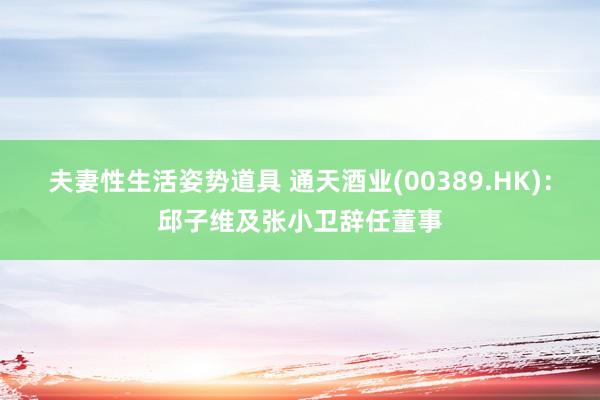 夫妻性生活姿势道具 通天酒业(00389.HK)：邱子维及张小卫辞任董事