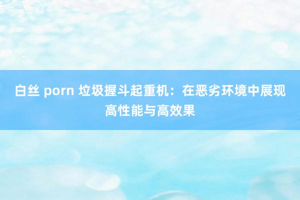 白丝 porn 垃圾握斗起重机：在恶劣环境中展现高性能与高效果