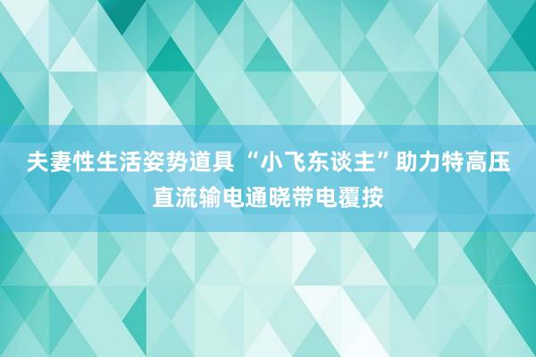 夫妻性生活姿势道具 “小飞东谈主”助力特高压直流输电通晓带电覆按