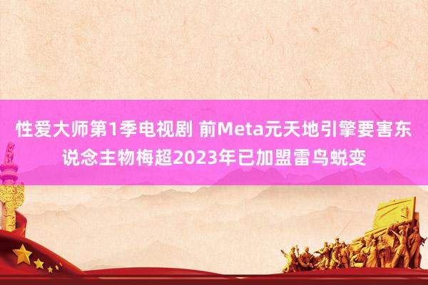 性爱大师第1季电视剧 前Meta元天地引擎要害东说念主物梅超2023年已加盟雷鸟蜕变