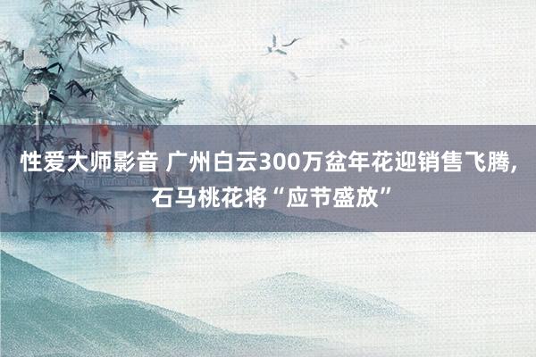 性爱大师影音 广州白云300万盆年花迎销售飞腾， 石马桃花将“应节盛放”