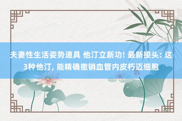 夫妻性生活姿势道具 他汀立新功! 最新接头: 这3种他汀， 能精确撤销血管内皮朽迈细胞